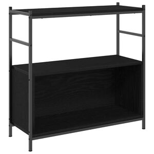 vidaXL Regal Schwarz Eichen-Optik 80 x 30 x 78.5 cm Holzwerkstoff