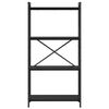 vidaXL B&uuml;cherregal Schwarz Eichen-Optik 40 x 30 x 85 cm Holzwerkstoff