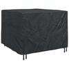 vidaXL M&ouml;belbezug Schwarz 125 x 125 x 74 cm 210D Oxford Stoff