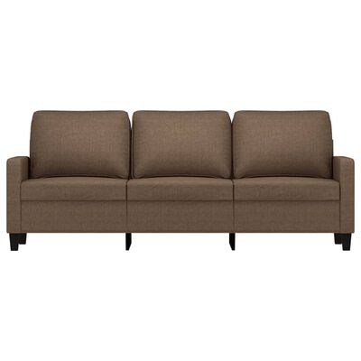 vidaXL 3-Sitzer-Sofa Braun 180 cm Stoff