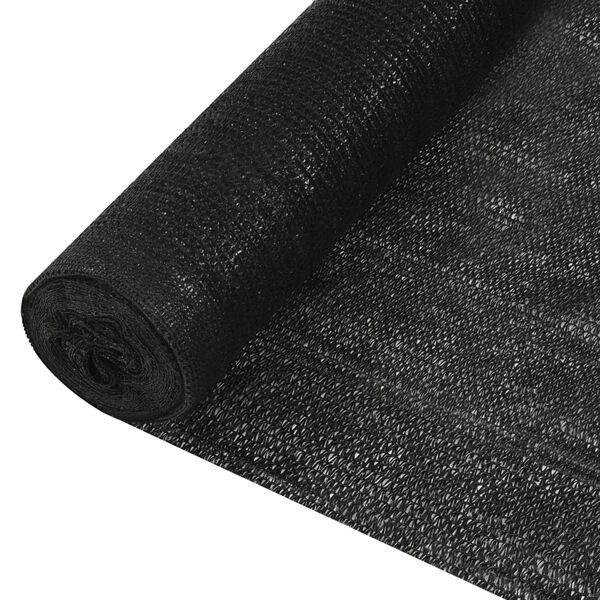 vidaXL Zaunblende Schwarz 2x50 m HDPE 195 g/m&sup2;