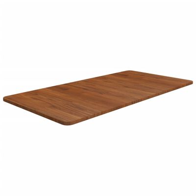 vidaXL Waschtischplatte Dunkelbraun 100x50x1,5 cm Massivholz Behandelt