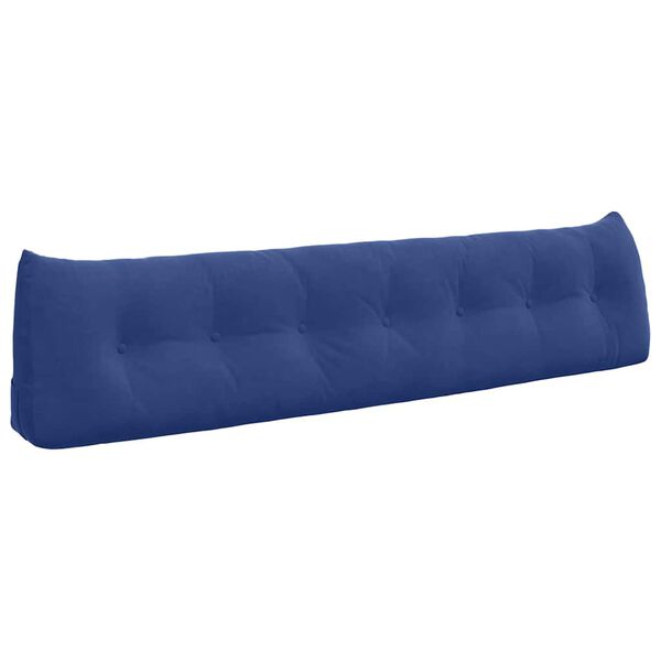 vidaXL R&uuml;cken Kissen Polizeiblau 200 x 24 x 50 cm Samt