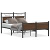 vidaXL Bettgestell ohne Matratze Braun Eiche 120x190 cm Holzwerkstoff