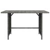 vidaXL 9-tlg. Garten-Lounge-Set mit Kissen Poly Rattan Grau