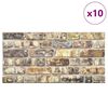 vidaXL 3D-Wandpaneele 10 Stk. Mehrfarbig Backstein-Optik EPS