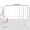 vidaXL Zaun mit Pfosten Silber 0,6 x 25 m Stahl