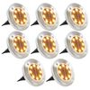 vidaXL Solar-Bodenleuchten 8 Stk. LED Warmwei&szlig;