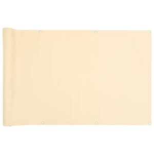 vidaXL Balkon-Sichtschutz Creme 300x120 cm PVC