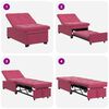 vidaXL Schlafsofa Weinrot 194 x 67 x 82 cm Samt