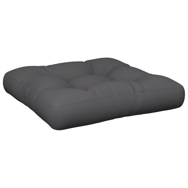 vidaXL Palettenkissen Anthrazit 60x60x12 cm Stoff
