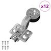 vidaXL Scharnier 12 pcs Silber 0 Eisen