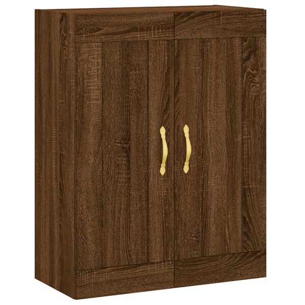 vidaXL Wandschrank Braun Eichen-Optik 69,5x34x90 cm Holzwerkstoff