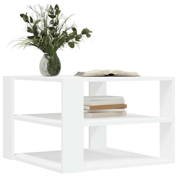 vidaXL Couchtisch Wei&szlig; 58x58x40 cm Holzwerkstoff