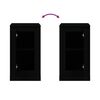 vidaXL Sideboards 2 Stk. Schwarz 37,5x35,5x67,5 cm Holzwerkstoff