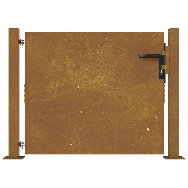 vidaXL Gartentor Schwarz 100 x 125 cm Pulverbeschichteter Stahl