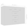 vidaXL Sideboard Wei&szlig; 88x30x65 cm Holzwerkstoff