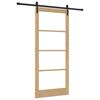 vidaXL Schiebet&uuml;r ORKDAL Nat&uuml;rlich und Schwarz 93 x 211 cm