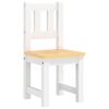 vidaXL 3-tlg. Kinder-Sitzgruppe Wei&szlig; und Beige MDF