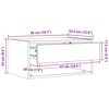vidaXL Nachttisch 2 pcs Wei&szlig; 50 x 32,5 x 24 cm Massivholz Kiefer