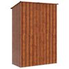 vidaXL Gartenh&uuml;tten Braun 140,5 x 74 x 200 cm Metall