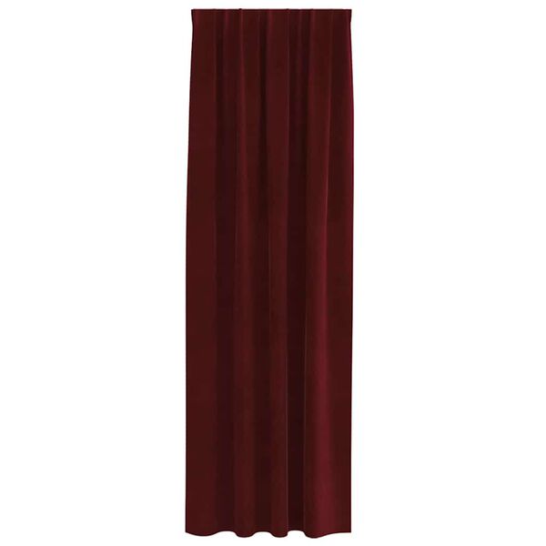 vidaXL Verdunkelungsvorh&auml;nge 2 pcs Weinrot 140 x 245 cm Samt