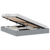 vidaXL Aufbewahrungsbett mit Speicher Hellgrau 193 x 203 cm Stoff