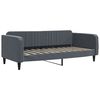 vidaXL Tagesbett Ausziehbar mit Schubladen Dunkelgrau 90x200 cm Samt