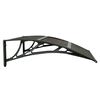 vidaXL T&uuml;rvordach Schwarz 80x75 cm Polycarbonat