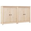 vidaXL Sideboards 2 Stk. 70x35x80 cm Massivholz Kiefer
