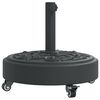 vidaXL Sonnenschirmst&auml;nder mit Rollen f&uuml;r &Oslash;38/48 mm Mast 27 kg Rund