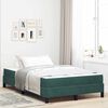 vidaXL Boxspringbett mit Matratze Dunkelgr&uuml;n 120 x 190 cm Stoff