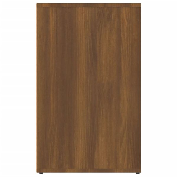 vidaXL Regal f&uuml;r Schminktisch Braun Eichen-Optik 80x40x65 cm