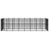 vidaXL Outdoor-Hundezwinger Stahl 22,12 m&sup2;