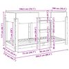 vidaXL Etagenbett f&uuml;r Kinder Sonoma-Eiche 100 x 200 cm Holzwerkstoff