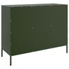 vidaXL Sideboard Olivgr&uuml;n 100,5x39x79 cm Stahl