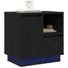 vidaXL Nachttisch 2 pcs Schwarz Eichen-Optik 50 x 34,5 x 50 cm