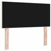 vidaXL LED Kopfteil mit LED-Lichtleisten Creme 100 cm Polyester