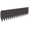vidaXL Raseneinfassung 20 pcs 103 x 30 cm Stahl Schwarz
