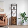 vidaXL B&uuml;cherregal Ger&auml;ucherte Eiche 40 x 24 x 161 cm Holzwerkstoff