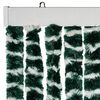 vidaXL Fliegenvorhang Gr&uuml;n und Wei&szlig; 100x200 cm Chenille