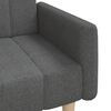 vidaXL Schlafsofa 2-Sitzer Dunkelgrau Stoff