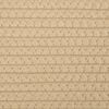 vidaXL Wäschekorb Beige und Weiß Ø55x36 cm Baumwolle