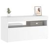vidaXL TV-Schrank mit LED-Leuchten Weiß 75x35x40 cm