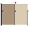 vidaXL Seitenmarkise Ausziehbar Taupe 170x300 cm