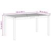 vidaXL Gartentisch 150x90x74 cm Massivholz Akazie