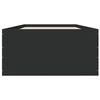 vidaXL Bettgestell Schwarz 75x190 cm Holzwerkstoff
