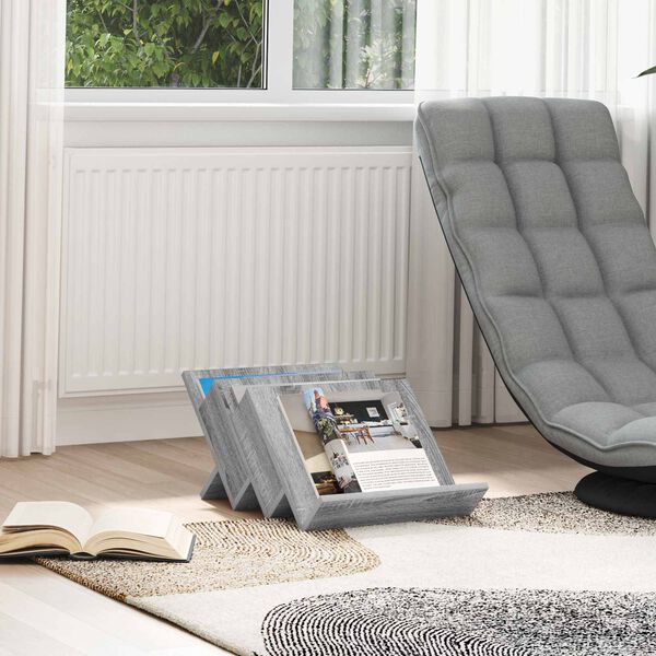 vidaXL Magazinregal Graues Sonoma 53 x 40 x 28.5 cm Holzwerkstoff