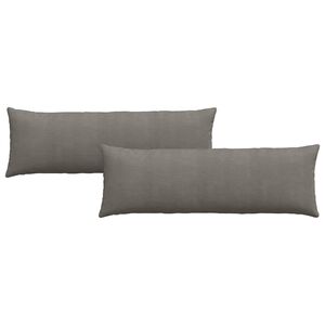 vidaXL Sofakissen 2 St&uuml;ck Hellgrau 120 x 40 cm Cordstoff