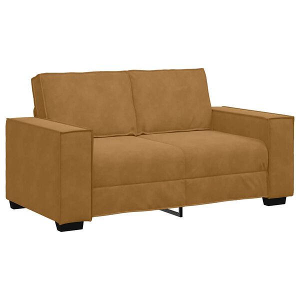 vidaXL 2-Sitzer-Sofa Braun 160x78x84 cm Samt